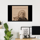 ビクトリア女王が楽しんでる！ ポスター (ホームオフィス)