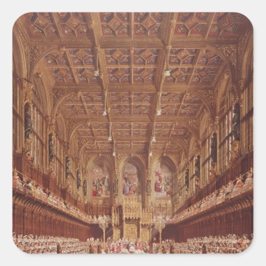 ビクトリア女王が貴族院に スクエアシール (正面)