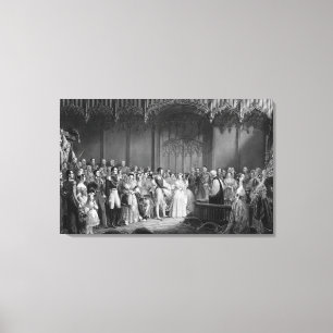 ビクトリア女王とアルバート王子の結婚 キャンバスプリント