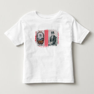 ビクトリア女王とプリンスアルバートのブックマーク トドラーTシャツ