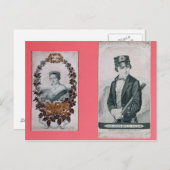 ビクトリア女王とプリンスアルバートのブックマーク ポストカード (正面/裏面)