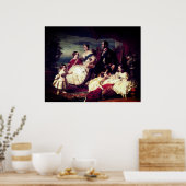 ビクトリア女王とプリンスアルバート王室の一家 ポスター (キッチン)