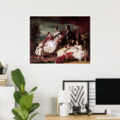 ビクトリア女王とプリンスアルバート王室の一家 ポスター (ホームオフィス)