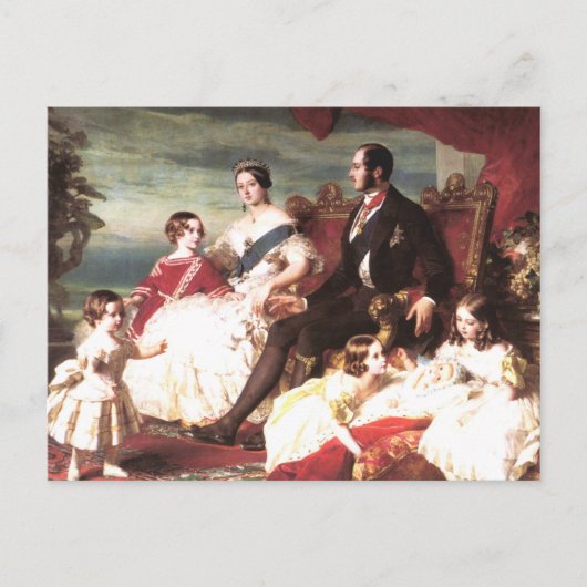 ビクトリア女王とプリンスアルバート ポストカード (正面)