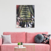 ビクトリア女王のクリスマスツリー キャンバスプリント (インサイチュ (リビング))