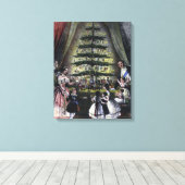 ビクトリア女王のクリスマスツリー キャンバスプリント (インサイチュ (ウッドフロア))