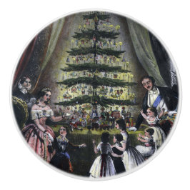 ビクトリア女王のクリスマスツリー セラミックノブ