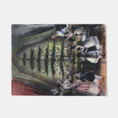 ビクトリア女王のクリスマスツリー ドアマット (正面)