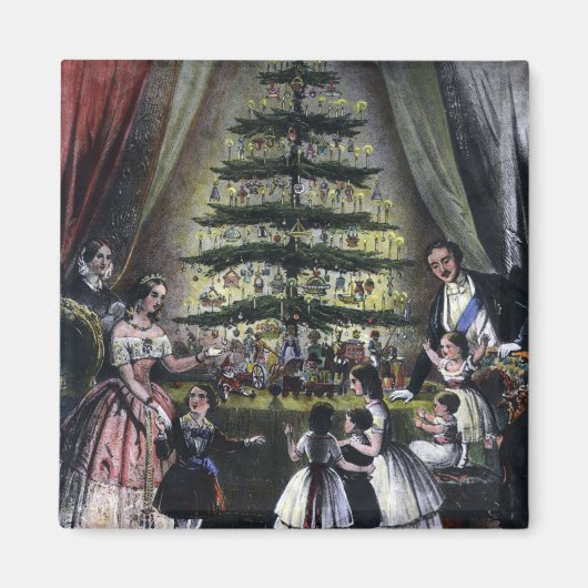 ビクトリア女王のクリスマスツリー マグネット (正面)