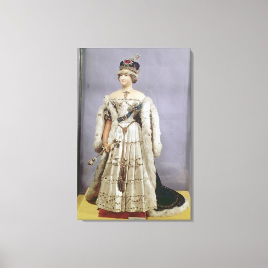 ビクトリア女王の人形 キャンバスプリント (正面)
