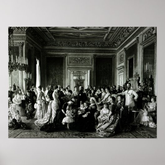 ビクトリア女王の家族， 1887 ポスター (正面)