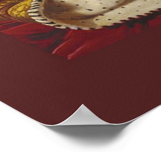 ビクトリア女王の戴冠式ポートレート ポスター (角)