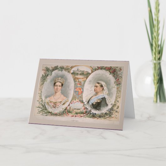 ビクトリア女王の金記念祭ポスター カード (正面)