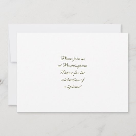 ビクトリア女王の金記念祭ポスター 招待状 (裏面)