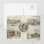 ビクトリア女王への攻撃イラスト ポストカード (正面/裏面)