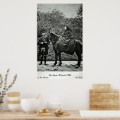ビクトリア女王バルモラルで騎馬， 1863 ポスター (キッチン)