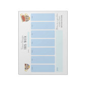 ビクトリア女王パーソナライズされたティーウィーク一覧 ノートパッド (回転)