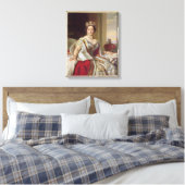 ビクトリア女王ポートレート(1819年~1901年) 1859年(油o) キャンバスプリント (インサイチュ (寝室))