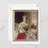 ビクトリア女王ポートレート（1819年～1901年） 1859年(油o) ポストカード (正面/裏面)