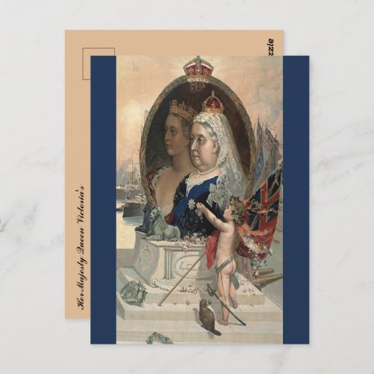 ビクトリア女王陛下のダイヤモンドのジュビリー1837 ポストカード (正面/裏面)