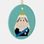ビクトリア女王 セラミックオーナメント (右)