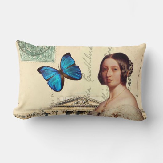 ビクトリア女王 ランバークッション (正面)