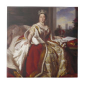 ビクトリア女王: 即位 タイル (正面)