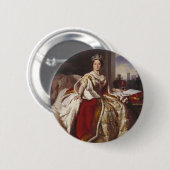 ビクトリア女王: 即位 缶バッジ (正面&裏面)