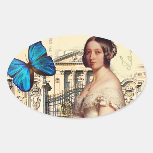 ビクトリア女王 楕円形シール (正面)