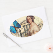 ビクトリア女王 楕円形シール (封筒)