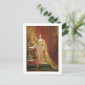 ビクトリア女王（1819年～1901年）戴冠式 ポストカード (スタンド正面)