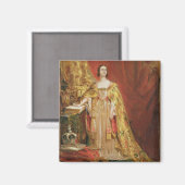 ビクトリア女王(1819年~1901年)戴冠式 マグネット (正面/裏面)