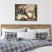 ビクトリア女王(1819-1901)とアルバート王子(1819) キャンバスプリント (インサイチュ (寝室))