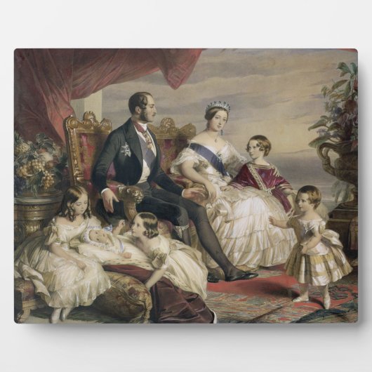 ビクトリア女王(1819-1901)とアルバート王子(1819) フォトプラーク (正面)