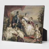 ビクトリア女王(1819-1901)とアルバート王子(1819) フォトプラーク (側面)