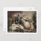 ビクトリア女王(1819-1901)とアルバート王子(1819) ポストカード (正面/裏面)