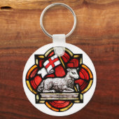 ビクトリア子羊 キーホルダー (正面)