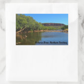 ビクトリア川ステッカー 長方形シール (バッグ)
