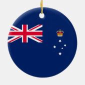 ビクトリア州旗（オーストラリア） セラミックオーナメント (裏面)