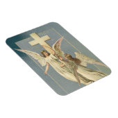 ビクトリア時代のイースター、十字架を持つビクトリアン天使 マグネット (右側)