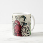 ビクトリア時代のウェディングパーティーの花嫁の肖像 コーヒーマグカップ (正面右)