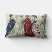 ビクトリア時代のウェディングパーティーの花嫁の肖像 ランバークッション (裏面)