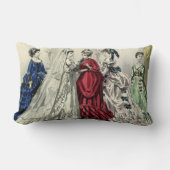 ビクトリア時代のウェディングパーティーの花嫁の肖像 ランバークッション (正面)