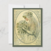 ビクトリア時代のウェディング, ヴィクトリアン花嫁, 結婚式のお知らせを保存 招待状 (正面)