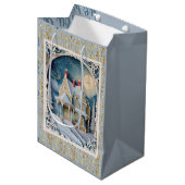 ビクトリア時代のクラシックなクリスマス ミディアムペーパーバッグ (正面アングル)