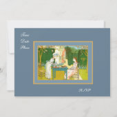 ビクトリア時代のクラシック ティーパーティーの招待状 招待状 (裏面)