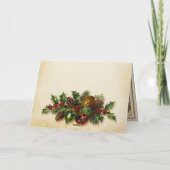 ビクトリア時代のクリスマスの華麗さ シーズンカード (裏面)