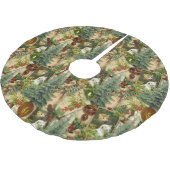 ビクトリア時代のクリスマスの華麗さ ブラッシュドポリエステルツリースカート (アングル)