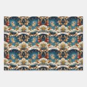 ビクトリア時代のクリスマスエンジェル ラッピングペーパーシート (正面3)