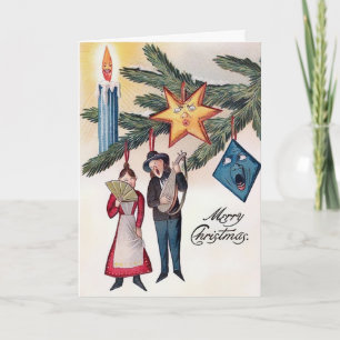 ビクトリア時代のクリスマスカード（古品） シーズンカード